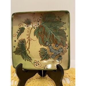 Bordeaux by Nanette Vacher for Ambience Collections Glazed Pottery Dish 6 Inches
